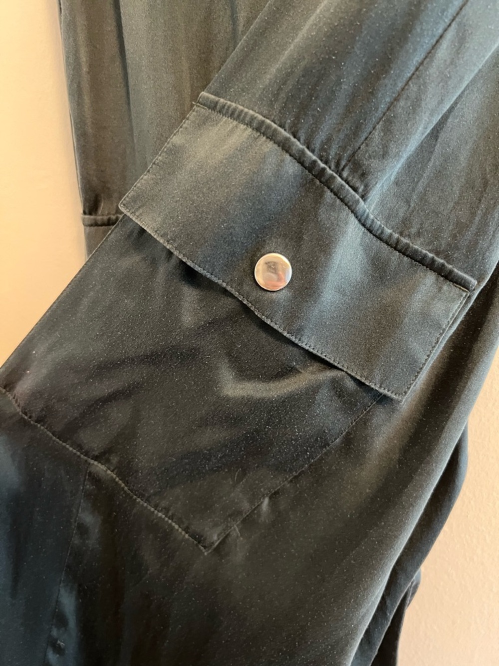 Joie Silk Joggers Teal L Cargo cropped